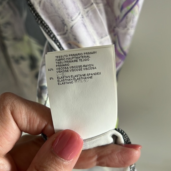 Just Cavalli Floral Print Long Sleeved Dress with Self Belt Sz M EUC - Picture 11 of 16